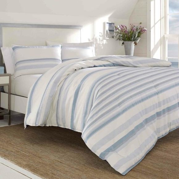 Nautica Bedding Nautica Locklear Blue White 0 Cotton Reversible